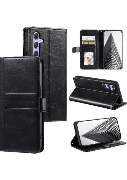 Samsung Galaxy A15 Için Flip Case 4g/5g Kickstand 6 Kart Yuvaları Pu Deri (Yurt Dışından)