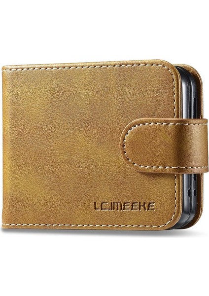 Samsung Galaxy Z Flip6 Için Flip Case 5g Buzağı Doku Yatay Flip Case (Yurt Dışından)