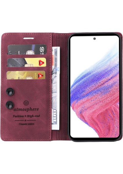 Samsung Galaxy A23 4g Için Flip Case Darbeye Deri Kılıf Kapak Çevirin (Yurt Dışından)