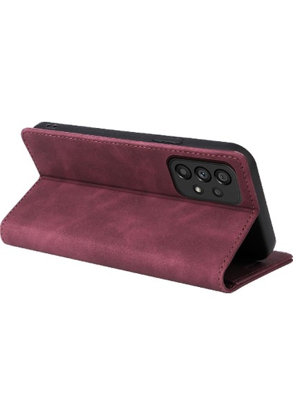 Samsung Galaxy A23 4g Için Flip Case Darbeye Deri Kılıf Kapak Çevirin (Yurt Dışından)