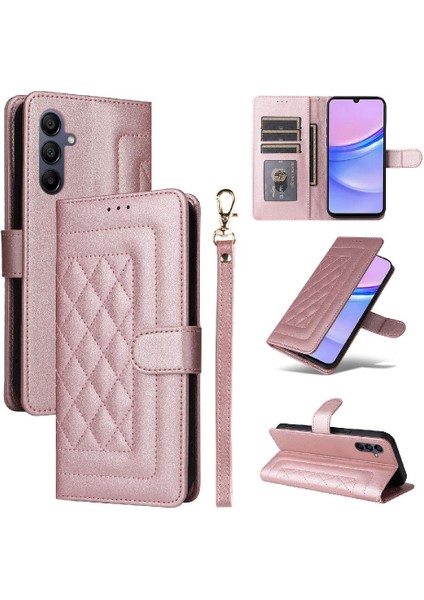 Mellow Shop Samsung Galaxy A15 Için Flip Case 4g/5g Darbeye Basit Iş Deri (Yurt Dışından)