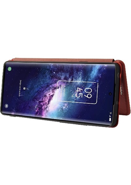 Tcl 20 Pro 5g Kart Ekleme Deri Için Kılıf Folio Flip Case Manyetik (Yurt Dışından)