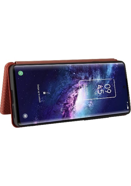 Tcl 20 Pro 5g Kart Ekleme Deri Için Kılıf Folio Flip Case Manyetik (Yurt Dışından)