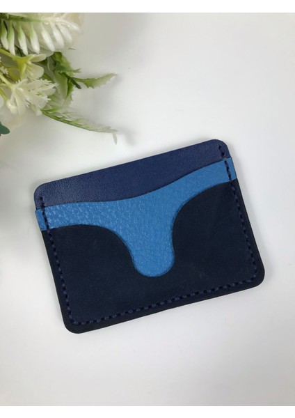 Deri Kartlık Lacivert Renk