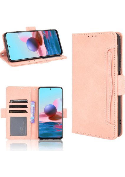 Xiaomi Redmi Için Not 10 4g Ayarlanabilir Ayrılabilir Kart Tutucu Manyetik Kapatma Deri Cüzdan Kapak (Yurt Dışından)