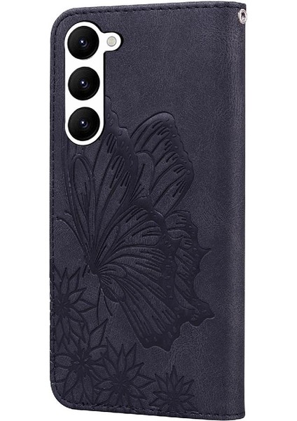 Samsung Galaxy S22 Artı Elmas ile Büyük Kelebek Flip Case (Yurt Dışından)