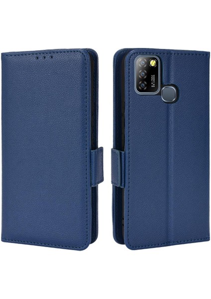 Infinix Sıcak 10 Lite Cüzdan Için Kılıf Yan Toka Kart Yuvaları Tutucu Manyetik (Yurt Dışından)