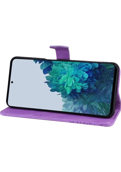 Samsung Galaxy S22 Artı Elmas ile Büyük Kelebek Flip Case (Yurt Dışından)