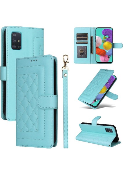 Samsung Galaxy A51 Cüzdan Için Flip Case Basit Iş Darbeye Dayanıklı Kapak (Yurt Dışından)