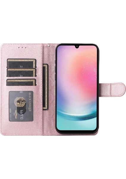 Samsung Galaxy A24 4g Için Flip Case Cüzdan Basit Iş Kapak Çevirin (Yurt Dışından)