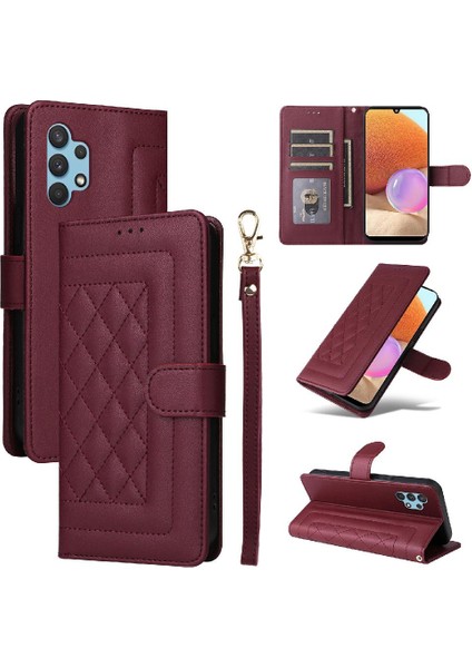 Samsung Galaxy A32 4g Cüzdan Basit Iş Flip Kapak Için Flip Case (Yurt Dışından) indirimleri