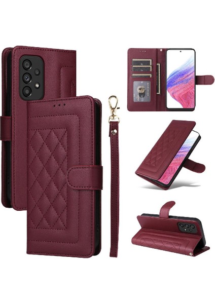 Samsung Galaxy A53 Basit Iş Için Flip Case Kapak Cüzdan Kılıf (Yurt Dışından)