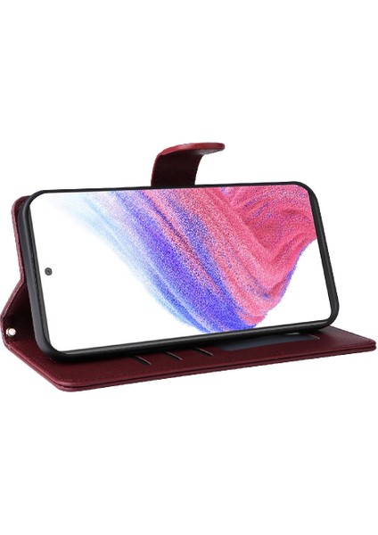 Samsung Galaxy A53 Basit Iş Için Flip Case Kapak Cüzdan Kılıf (Yurt Dışından)