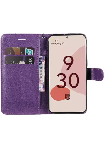 Kart Yuvası Telefon ile Google Piksel 7 Pro Yüksek Kalite Deri Için Flip Case (Yurt Dışından)