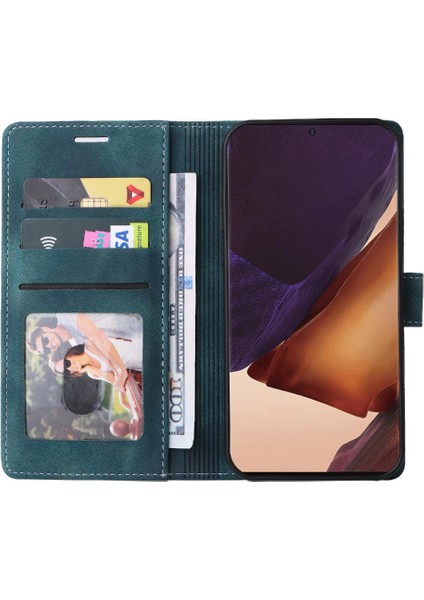 Samsung Galaxy Not 20 Için Flip Case Ultra Cüzdan Basit Iş Deri (Yurt Dışından)