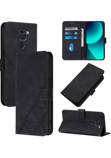 Xiaomi Redmi Için Not 9 4g Pu Deri Cüzdan Kapak Çevirin Folio Kitap (Yurt Dışından)