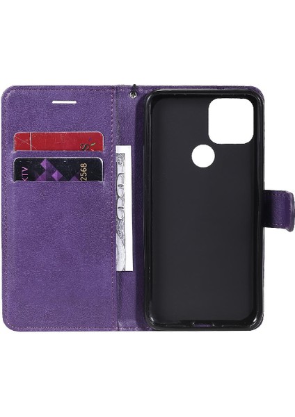 Google Piksel 5 Iş Cüzdan Telefon Kılıfı Için Flip Case Klasik Katı Yüksek (Yurt Dışından)