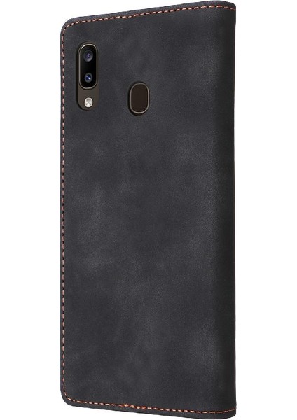 Samsung Galaxy A20 Için Flip CASE/A30 Deri Kılıf Kapak Kapak Darbeye (Yurt Dışından)