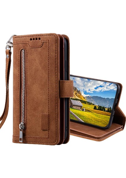 Xiaomi 13 Lite Için Flip Case Cüzdan 9 Kart Yuvaları Kickstand Pu Deri (Yurt Dışından)