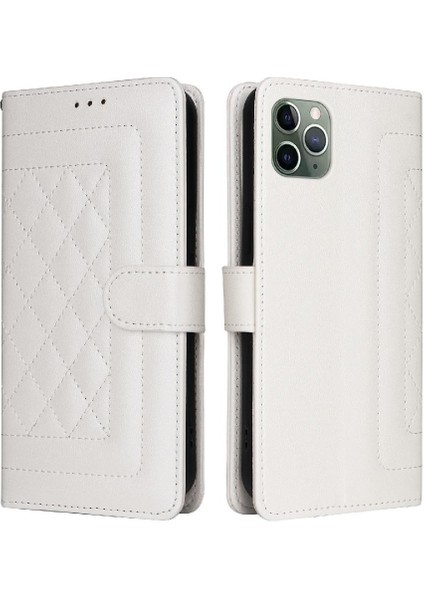 Iphone 11 Pro Cüzdan Için Flip Case Basit Iş Deri Kılıf Flip (Yurt Dışından)