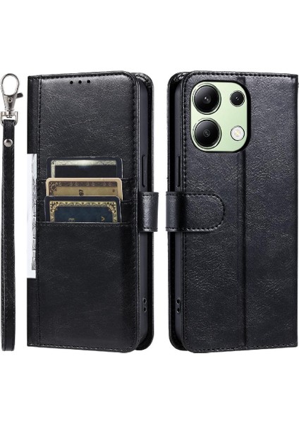 Xiaomi Redmi Not 13 Için Flip Case 4g Cüzdan Kickstand 6 Kart Yuvaları Pu (Yurt Dışından)