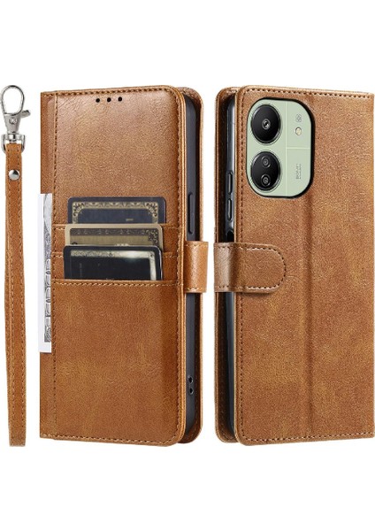 Xiaomi Redmi Için Flip Case Redmi 4g/5g Kickstand Cüzdan Pu Deri 6 Kart (Yurt Dışından)