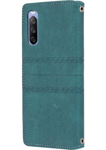 Mellow Shop Sony Xperia 10 Iii Için Flip Case Manyetik Kapatma Pu Deri Darbeye (Yurt Dışından)