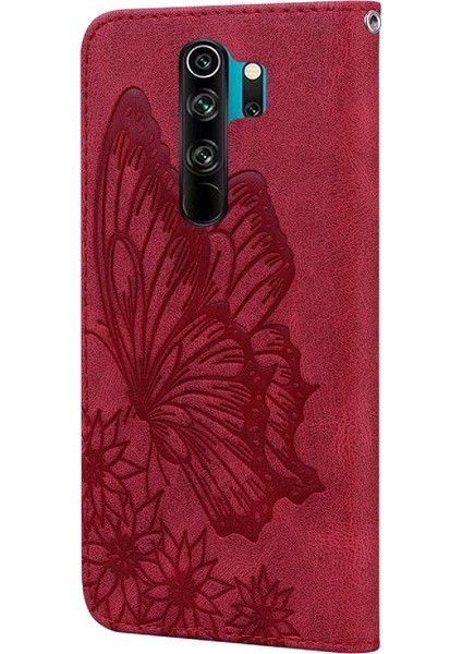Xiaomi Redmi Not 8 Pro Flip Telefon Kılıfı Için Büyük Kelebek Kart ile (Yurt Dışından)