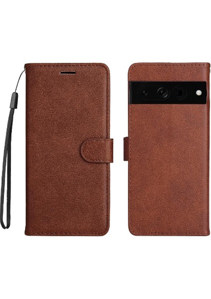 Kart Yuvası Telefon ile Google Piksel 7 Pro Yüksek Kalite Deri Için Flip Case (Yurt Dışından)