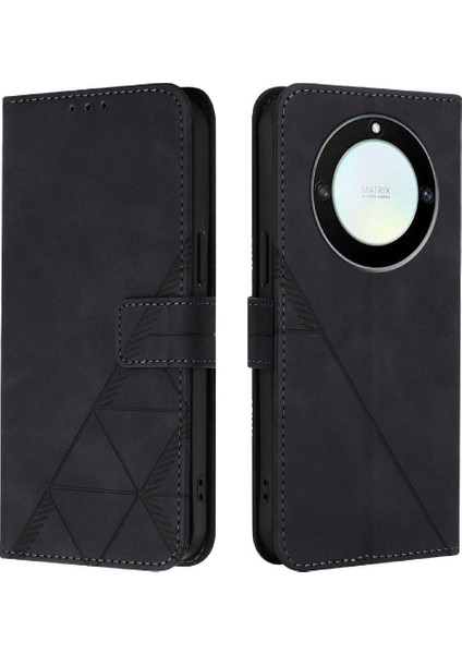Onur Için Kılıf X9A 5g Cüzdan Kapak Flip Folio Kitap Koruyucu Pu Deri (Yurt Dışından)