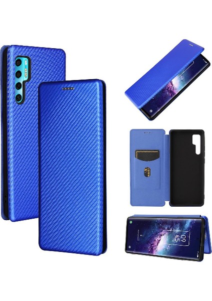 Tcl 20 Pro 5g Kart Ekleme Deri Için Kılıf Folio Flip Case Manyetik (Yurt Dışından)