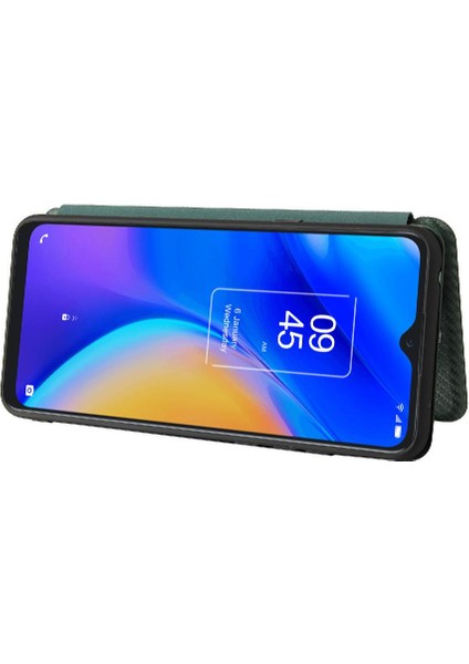 Tcl 20SE Tam Koruma Kartı Ekleme Deri Folio Flip Case Için Kılıf (Yurt Dışından)