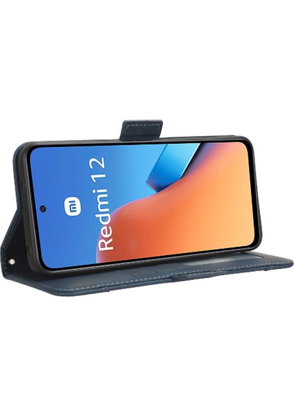 Mellow Shop Xiaomi Redmi Için 12C Ayarlanabilir Ayrılabilir Kart Tutucu Manyetik Kapatma Deri Cüzdan Kapak (Yurt Dışından)