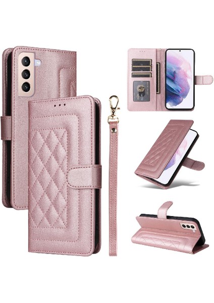 Samsung Galaxy S21 Artı Darbeye Dayanıklı Basit Iş Cüzdan Için Flip Case (Yurt Dışından)