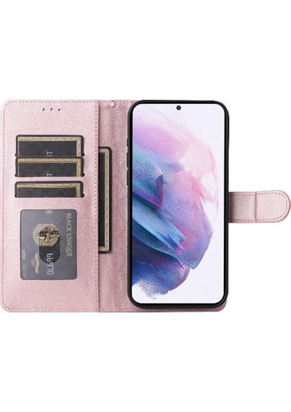 Samsung Galaxy S21 Artı Darbeye Dayanıklı Basit Iş Cüzdan Için Flip Case (Yurt Dışından) modelleri