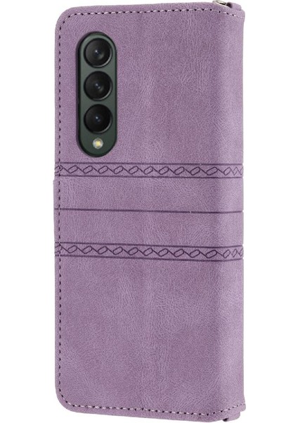 Samsung Galaxy Z Için Flip Case 5 3 5g Cüzdan Kılıf Kickstand Manyetik Pu (Yurt Dışından)