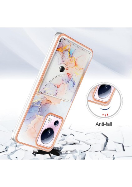 Xiaomi 13 Lite 5g Kart Yuvaları Mermer Yumuşak Tpu Tampon Ince Cüzdan (Yurt Dışından) indirimleri
