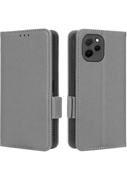Huawei Nova Y61 Manyetik Pu Deri Kart Yuvaları Tutucu Cüzdan Yan (Yurt Dışından) fırsatları