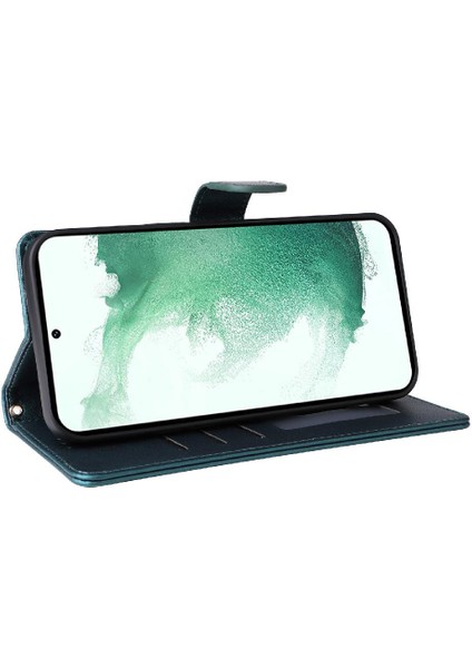 Samsung Galaxy S22 Artı Deri Kılıf Cüzdan Basit Iş Için Flip Case (Yurt Dışından)