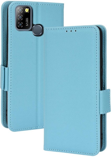 Infinix Sıcak 10 Lite Cüzdan Için Kılıf Yan Toka Kart Yuvaları Tutucu Manyetik (Yurt Dışından)