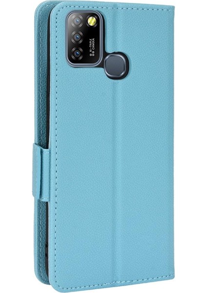Infinix Sıcak 10 Lite Cüzdan Için Kılıf Yan Toka Kart Yuvaları Tutucu Manyetik (Yurt Dışından)