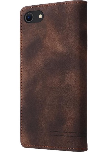 Iphone Se 2022/2020 Deri Çanta Cüzdan Basit Iş Için Flip Case (Yurt Dışından)
