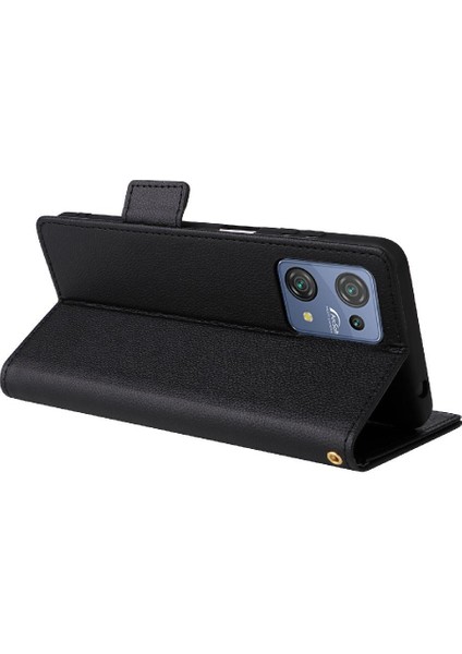 Blackview Oscal C30/C30 Pro Pu Deri Manyetik Yan Toka Kartı Için Kılıf (Yurt Dışından)