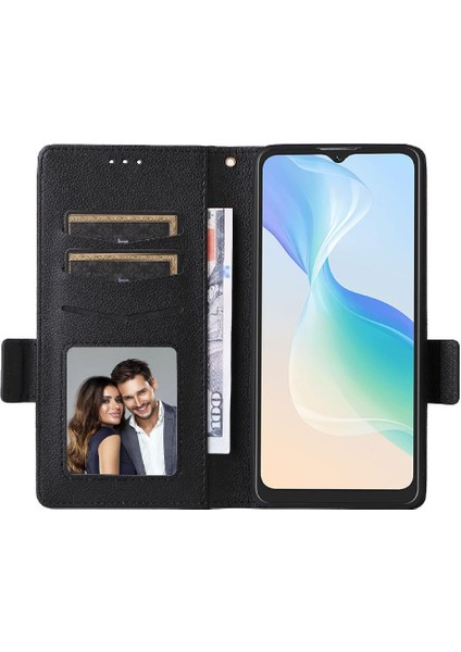 Blackview Oscal C30/C30 Pro Pu Deri Manyetik Yan Toka Kartı Için Kılıf (Yurt Dışından)