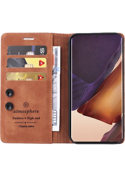 Samsung Galaxy Not 20 Için Flip Case Ultra Basit Iş Kapak Kılıfı (Yurt Dışından) modelleri