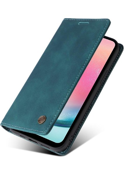 Samsung Galaxy A24 4g Için Flip Case Basit Iş Darbeye Deri (Yurt Dışından)