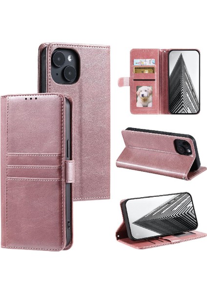 Mellow Shop Iphone 15 Için Flip Case Artı Cüzdan Kickstand Pu Deri 6 Kart Yuvaları (Yurt Dışından)