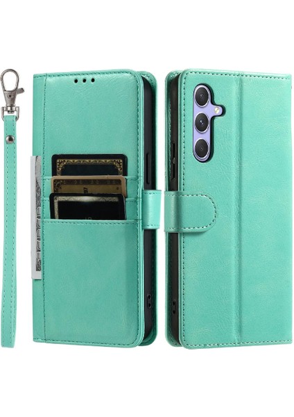 Samsung Galaxy A15 Için Flip Case 4g/5g Kickstand 6 Kart Yuvaları Pu Deri (Yurt Dışından)