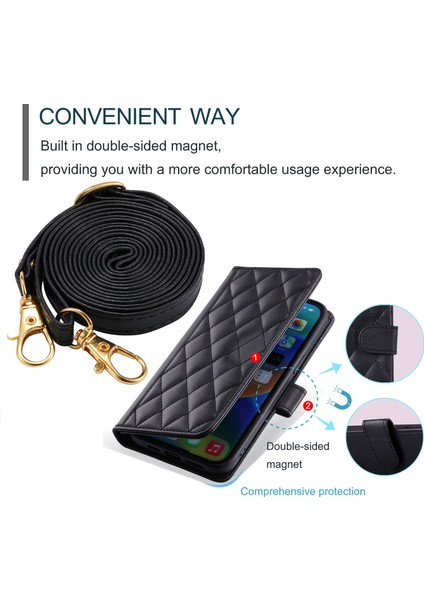 Xiaomi 11T/11T Pro 5g Kılıf Için Cüzdan Kapaklı Çapraz Askılı Boyun Askısı Tasarımı (Yurt Dışından) modelleri