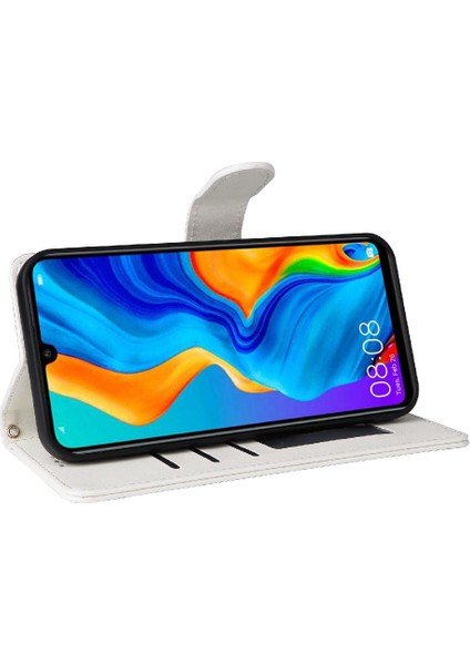 Huawei P30 Lite Için Flip Case Cüzdan Kapak Çevirin Deri Kılıf Darbeye (Yurt Dışından)